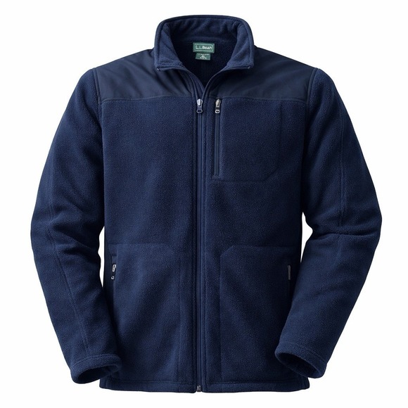 L.L. Bean Other - VTG Y2K LL Bean Fleece Jacket Polartec Full Zip Navy Sz L Gorpcore
